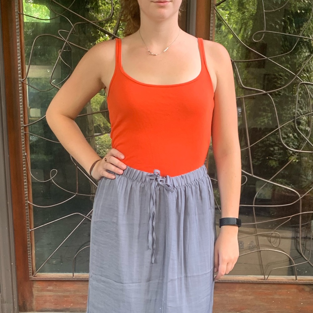 Orange J. Crew tank top